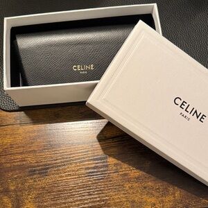 Celine Sunglasses - Black Leather Holder with original boxing